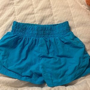 Blue athletic shorts